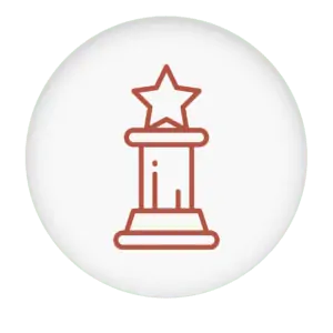 Animated logo of a star on a pillar